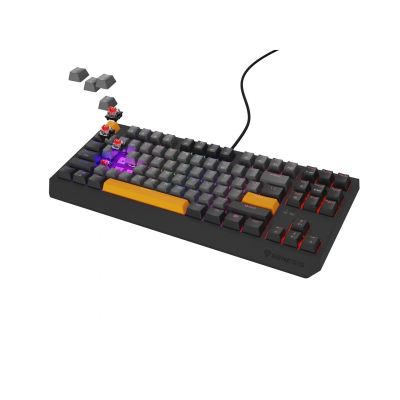 2. GENESIS Thor 230 TKL Gaming Keyboard USB + RF Wireless + Bluetooth QWERTY Black, Gray, Orange