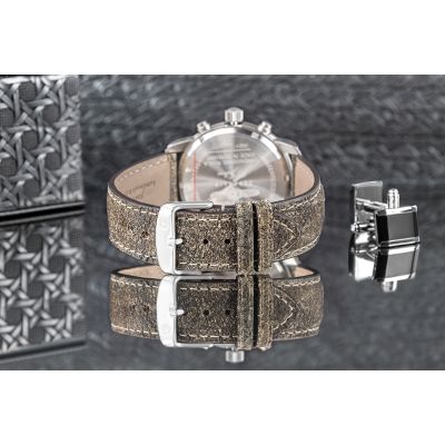 7. Men's Watch ZEPPELIN 100 Years Chronograph 8680-4 + BOX