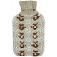2. ALPINA RUBBER HOT WATER BOTTLE WITH COVER 1.7 L BROWN