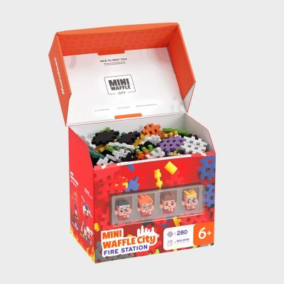 2. Marioinex Mini Waffle Building Blocks - City: Fire Station, 280 pieces
