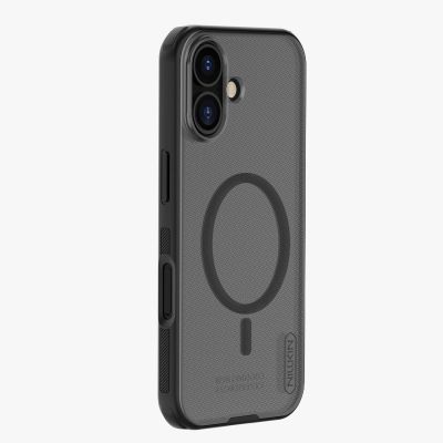 2. Nillkin Super Frosted Shield Pro Magnetic Case Compatible with MagSafe for iPhone 17 - Translucent Black