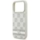 6. DKNY Checkered with Printed Stripes iPhone 17 Pro Case - Beige