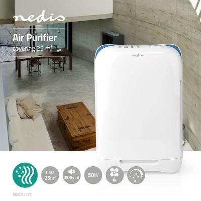 11. Nedis AIPU200CWT Air Purifier 25 m2 54 dB 50 W White