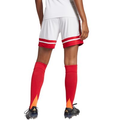 3. adidas Squadra 25 women's shorts white and red JJ0020