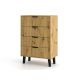 2. SCANDI 4S SLIM CHEST OF DRAWERS, ARTISAN OAK