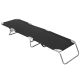 3. FOLDABLE CAMPING BED BLACK