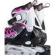 49. ROLLER SKATES-ROLLER SKATES-ICE SKATING 4IN1 ENERO PRO LED 34-37 PINK-GRAY