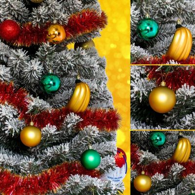 11. DECORATIVE PLASTIC BAUBLE SAFE 7 PCS BANANA MICA