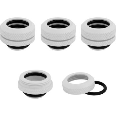 3. Corsair Hydro X Series XF Hardline Anschluss gerade G1/4 auf 14mm AD Hardtube - 4er Pack, weiß