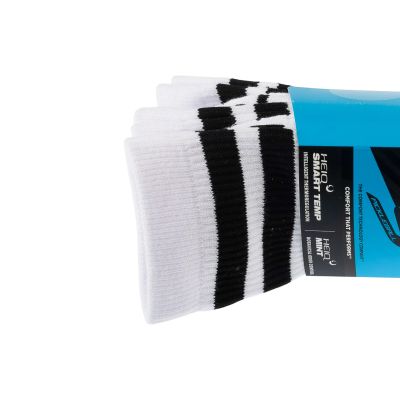 2. Skechers 3pk Mens PF PBall Crew Socks S01373HP-WBK White 41-46