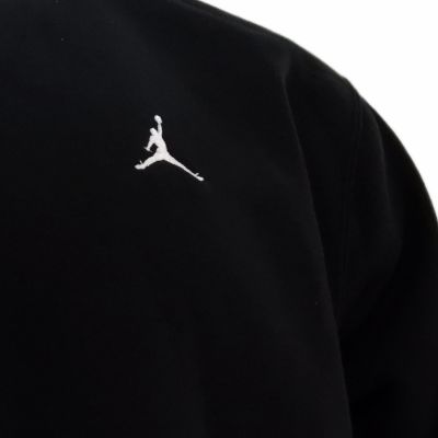 3. Men's Air Jordan Brooklyn Fleece Crew-Neck Sweatshirt Black - FV7293-010