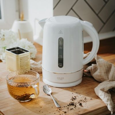 10. Electric kettle ADLER AD 1385w white