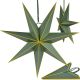 PAPER STAR DECORATION 45 CM 7-POINT GREEN SASKA GIFT & DECOR