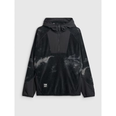 8. Men's 4F Warm loose fleece with hood 4F 4FRAW25TFLEM462-20A