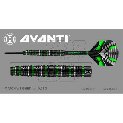2. Harrows Avanti Darts 90% Softip HS-TNK-000016022