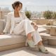 6. Women's sandals with a bow, olive green, Jezzi RMR25112-3