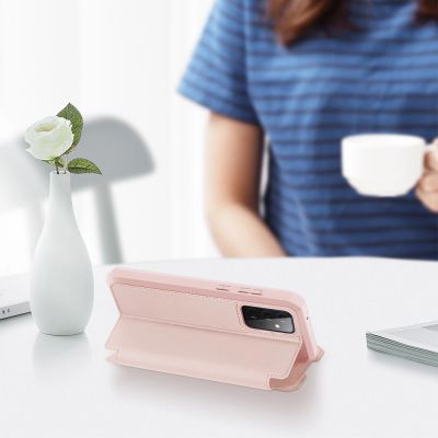 6. DUX DUCIS Skin X Bookcase type case for Samsung Galaxy A72 4G pink