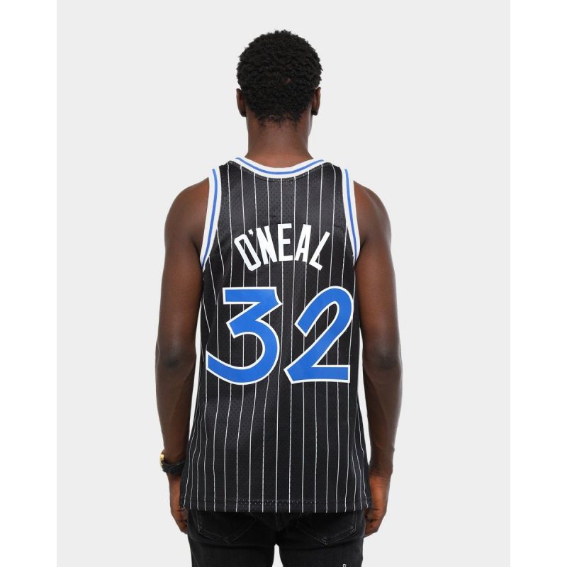 3. Mitchell & Ness Men's Orlando Magic NBA Swingman Jersey Shaquille O'Neal #32 SMJYGS18191-OMABLCK94SON
