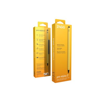 4. Stylus for ZAGG Pro Stylus 2, Tablet, Apple, Yellow, iPad Pro 11 & iPad Pro 12.9, Capacitive, Built-in