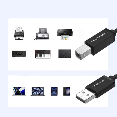 7. Wozinsky WKDDY3S USB-B - USB-A 480Mb/s Cable 2m - Black