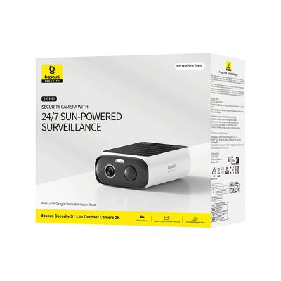 12. Baseus Security S1 Lite 2K Outdoor Camera - White