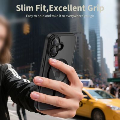 5. Tech-Protect Magpeak Magsafe CC Case for iPhone 17 - Clear Black