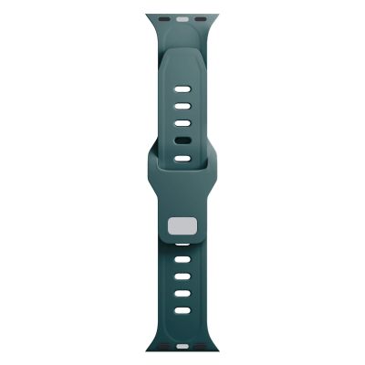 4. 3mk Silicone Watch Strap for Apple Watch 42 / 44 / 45 / 49 mm - green