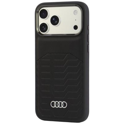 3. Audi GT Synthetic Leather MagSafe Case for iPhone 18 Pro Max / 17 Pro Max - Black