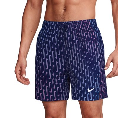 3. Nike Breaker Swoosh Link Midnig Navy-Pink-Purple Swim Shorts NESSG577 440