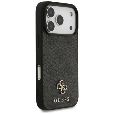 4. Guess 4G Small Classic Logo MagSafe Case for iPhone 18 Pro / 17 Pro - Black