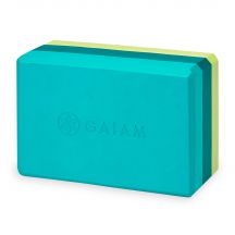 Gaiam Teal Tonal Tri 62207 Yoga Cube