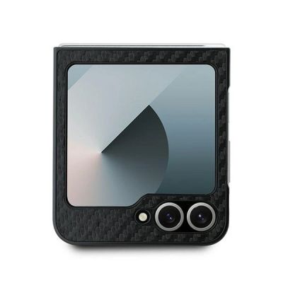 3. BMW Carbon Tricolor Case for Samsung Galaxy Z Flip 6 - Black