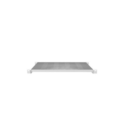 2. Lanberg shelf for 19" cabinets 1000mm gray (1U/483x700mm, load capacity up to 25kg, 4-point mounting)