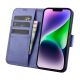 3. iCarer Wallet Case 2in1 Cover iPhone 14 Plus Anti-RFID Leather Flip Case Light Purple (WMI14220727-LP)