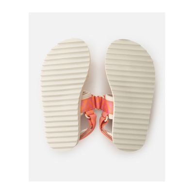 4. RIP CURL Newquay Bloom Open Toe-Girl Beach Flip-Flops Turquoise