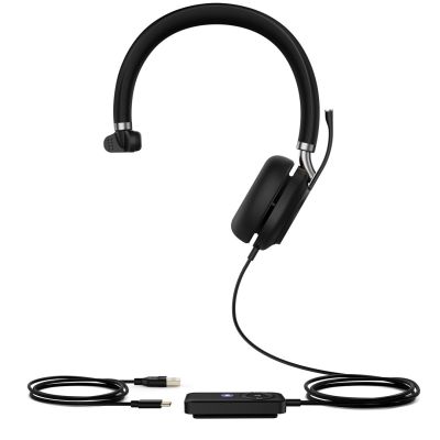 2. Yealink UH38 Mono Teams Headset Wired & Wireless Headband Office/Call Center Bluetooth Black