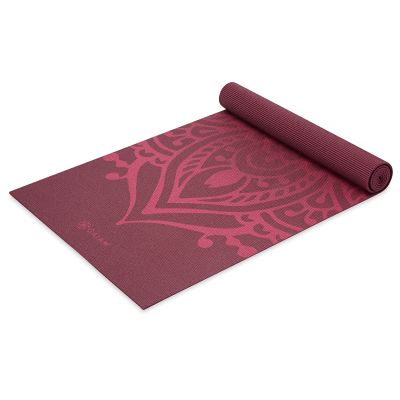 3. GAIAM Cherry Sundial Layers Yoga Mat 5 mm 66301