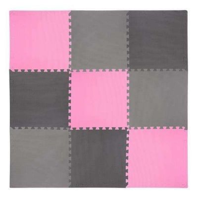 7. Multipack One Fitness MP10 puzzle mat pink and gray 9 pieces 10 mm
