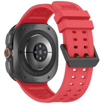 2. Tech-Protect Silicone Air Strap for Samsung Galaxy Watch Ultra 47mm - Red