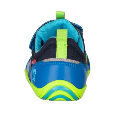 5. Trollkids Skaland Barefoot Hiker Shoes Navy/Medium Blue/Viper Green