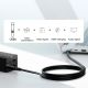 13. Baseus fast charger GaN5 Pro HUB HDMI 2 x USB-C / USB-A / HDMI 4K 30Hz 1.5m black + USB-C cable - USB-C 100W 40Gb/s (USB4) 1m (CCGP110201)