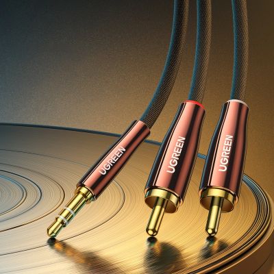 2. Ugreen cable audio cable 3.5 mm mini jack (male) - 2RCA (male) 2m copper (AV170)