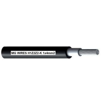 Photovoltaic cable // MG Wires // 1x4mm2, 0.6/1kV black H1Z2Z2-K-4mm2 BK, 100m pack
