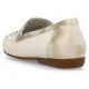 28. Rieker W RKR658 comfortable leather openwork shoes, beige