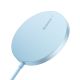 7. Baseus Simple Mini3 magnetic charger MagSafe Qi 15W blue