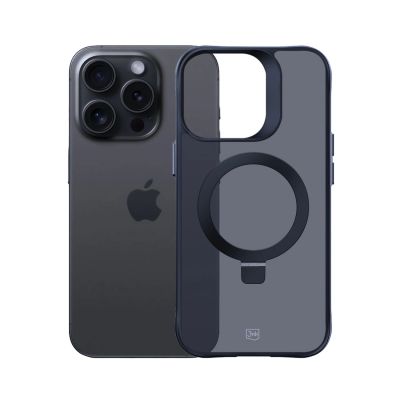 7. 3mk Smoke Case Mag&Stand for Apple iPhone 13 pro max - black