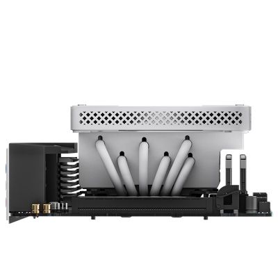 12. Jonsbo HX6200D Processor Air Cooler 12 cm White 1 pc.