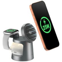 SODI 3-in-1 Wireless Charger with Night Light 25W W108A - Gray
