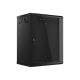 6. Lanberg 19-inch Wall-Mount Rack Cabinet 15U/600x450 V2 Black, Glass Door