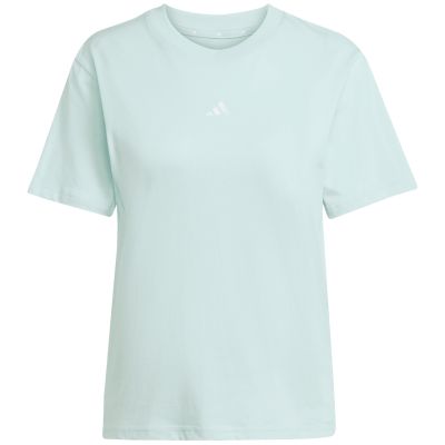 8. adidas Essentials Small Logo Cotton Light Blue Women's T-Shirt JY4965